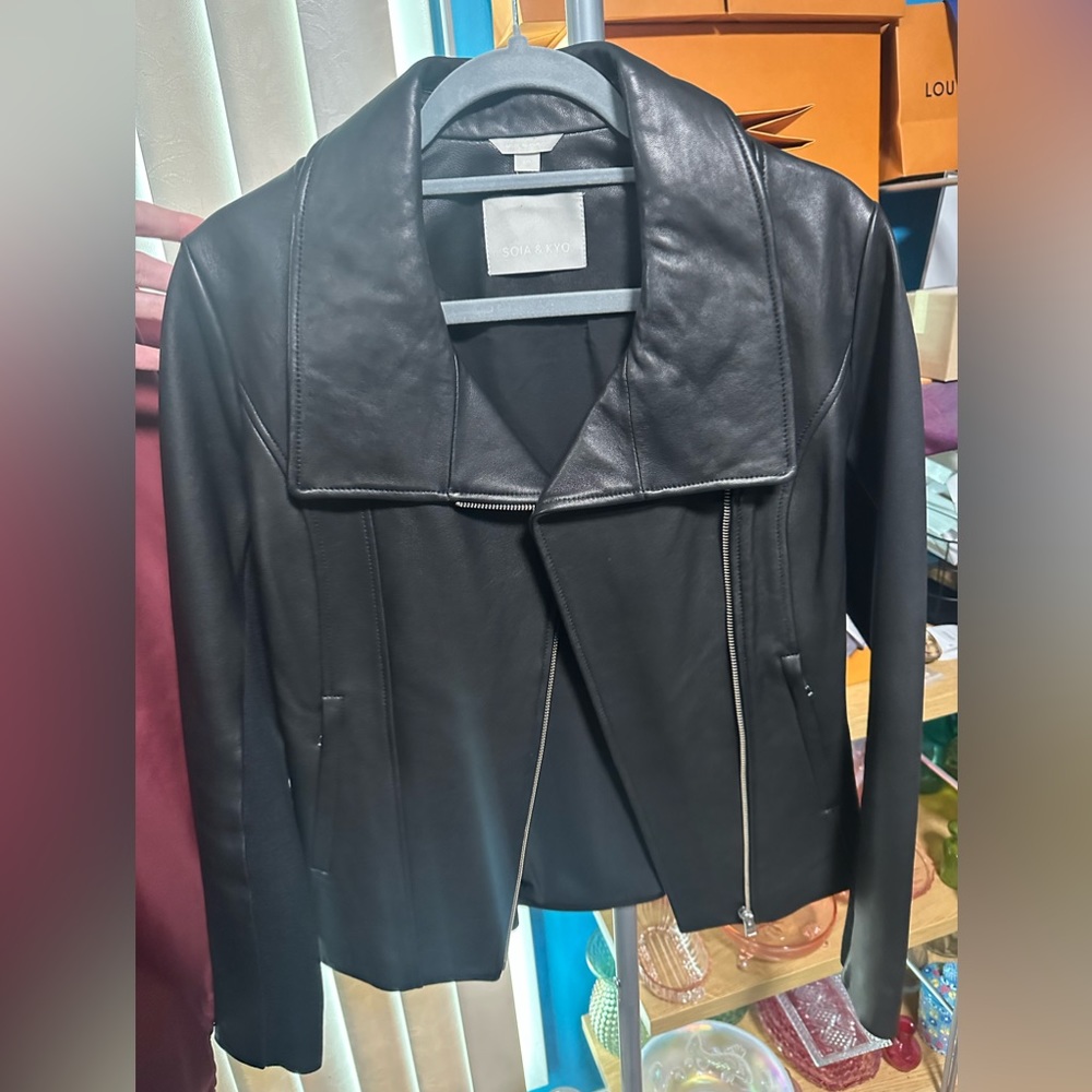 NWOT Soia and kyo leather jacket